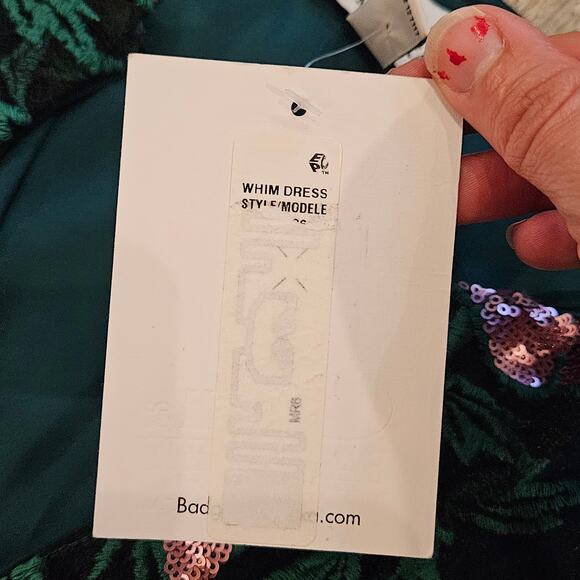 Belle Badgley Mischka Dress Size 8 Denya Floral Sequin Embroidered Lace NEW - Picture 13 of 15